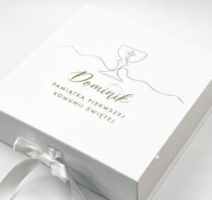 Box KOMUNIJNY BIAŁY Pierwsza Komunia Święta